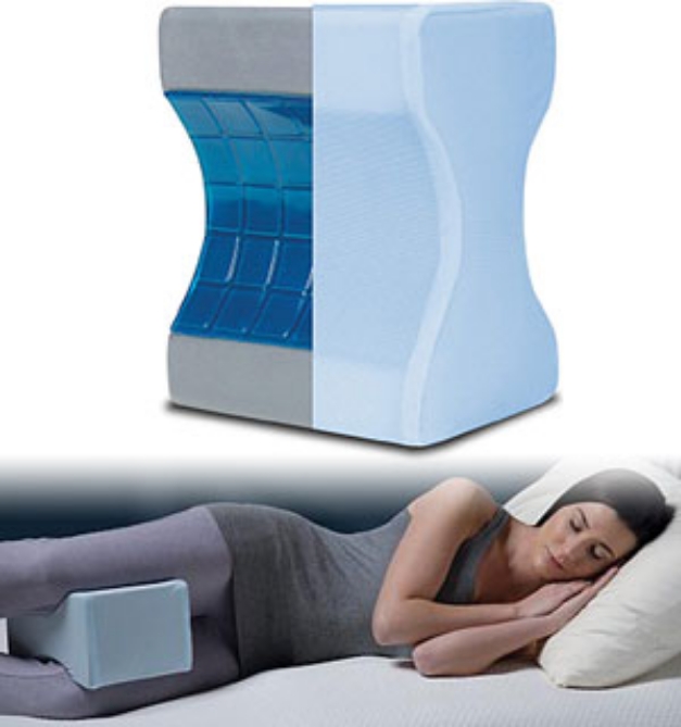 Click to view picture 6 of Clever Cool Cooling Knee Pillow with Charcoal-Infused Memory Foam