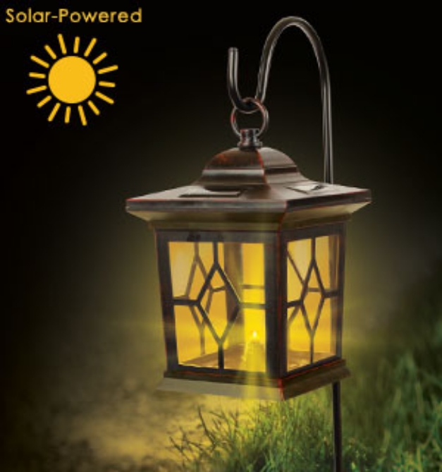 Picture 4 of Outdoor LED Solar Lantern Flickering Candle Light