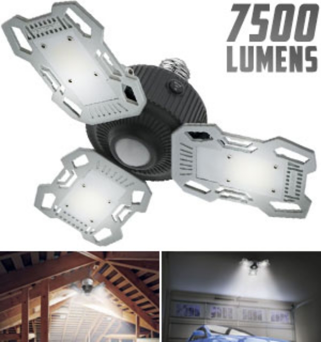 Picture 6 of FlexFold Motion Sensor Garage and Ceiling Light - 7500 Lumens