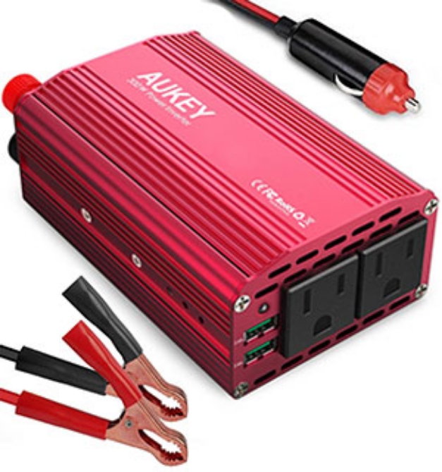 Picture 5 of Two Outlet Power Inverter With Additional USB Ports