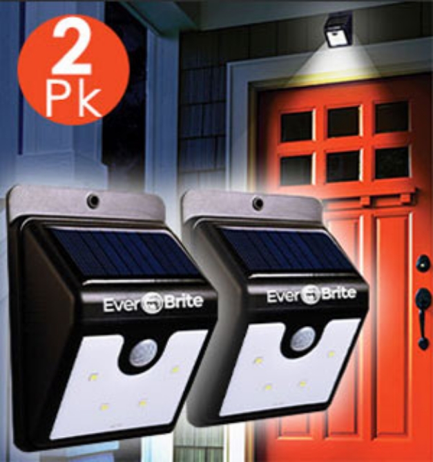 Picture 5 of 2-Pack of Ever Brite Solar Powered Deluxe Outdoor Security Lights