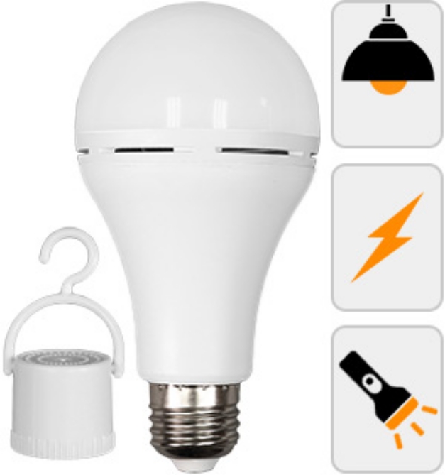 Picture 7 of 3 in 1 Emergency LED Light Bulb w/ Clip NEW: Warm White Color