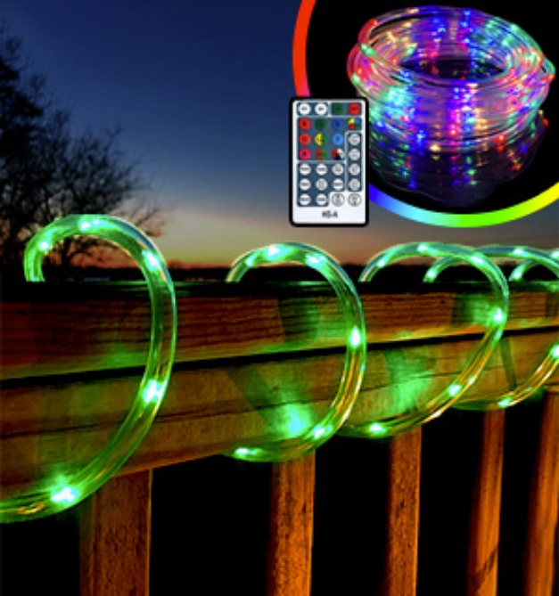 Picture 5 of 100 LED Indoor/Outdoor Color Changing Rope Lights w/ Remote