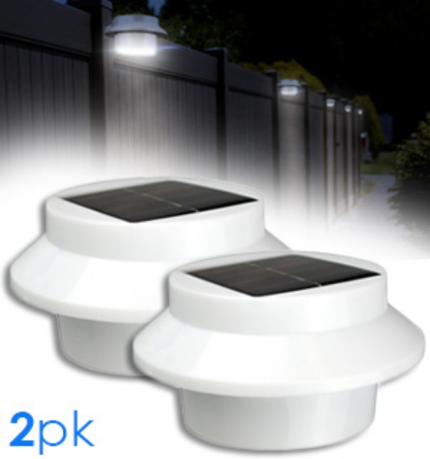 Picture 9 of Outdoor Solar Powered Safety Lights - Set of 2