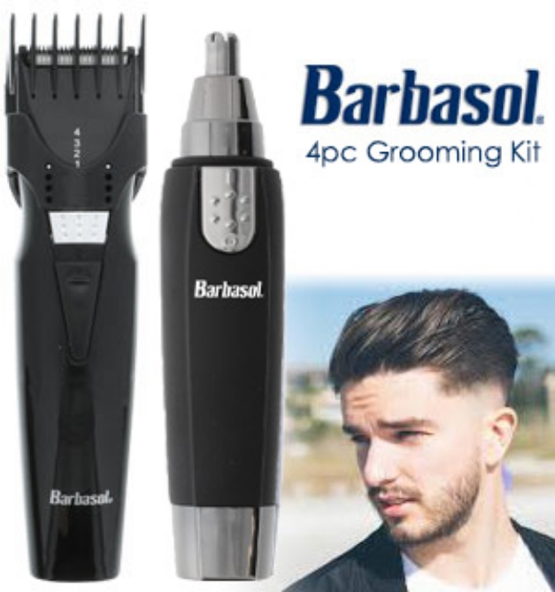 Picture 5 of 4 Piece Grooming Set with Nose Hair Trimmer by Barbasol