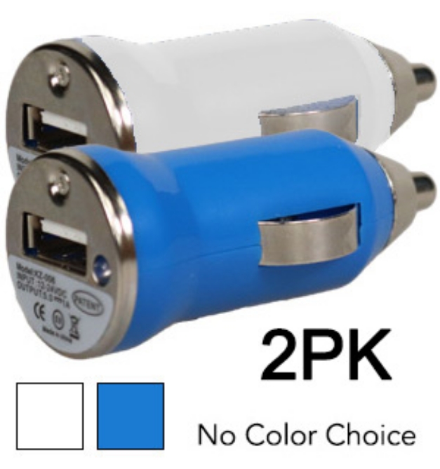 Picture 1 of 1 AMP DC USB Adapter Plug <br> 2-Pack For iPhones, Androids, And More