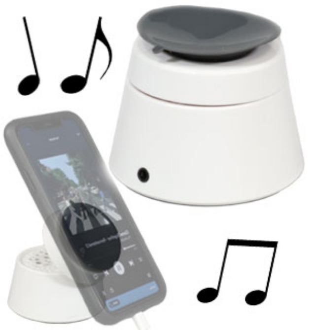 Picture 1 of Suction Cup Tilt Speaker for Phones, Computers, and More