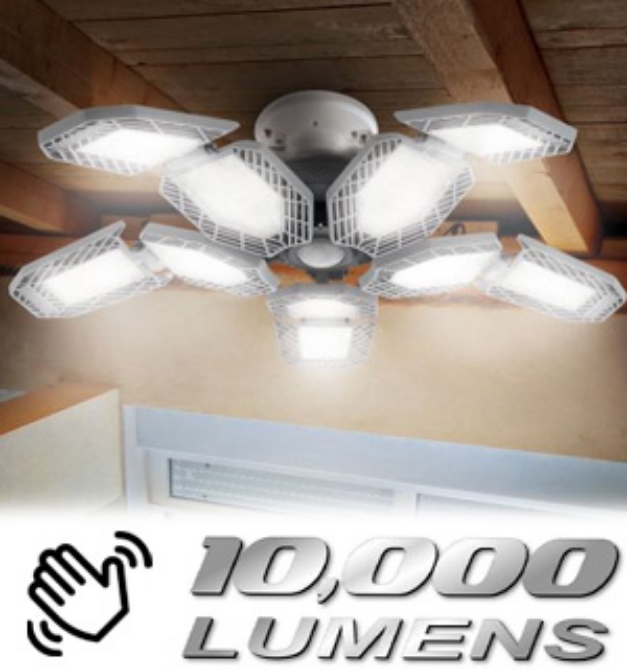 Picture 1 of 10 Panel Ceiling Light - 10,000 Lumens - SUPER BRIGHT