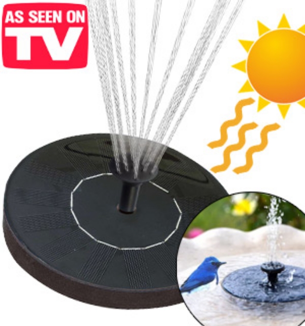 Picture 1 of Fast Fountain: The Instant Solar-Powered Water Fountain for Birdbaths, Pools, and More