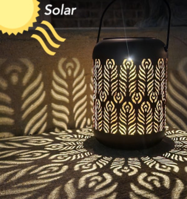 Picture 1 of Solar-Powered Shadow Decoration Lantern