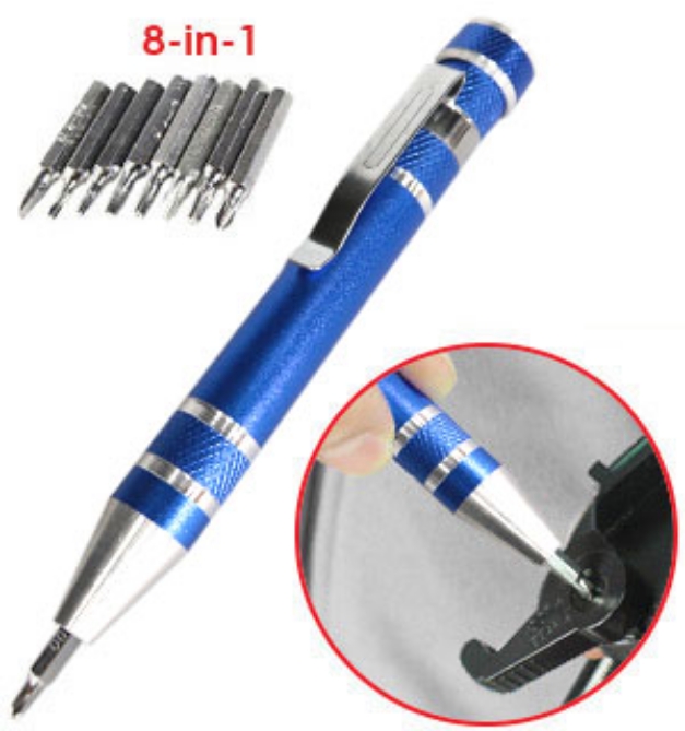 Picture 1 of 8 in 1 Precision Screwdriver Tool Set Pen Style