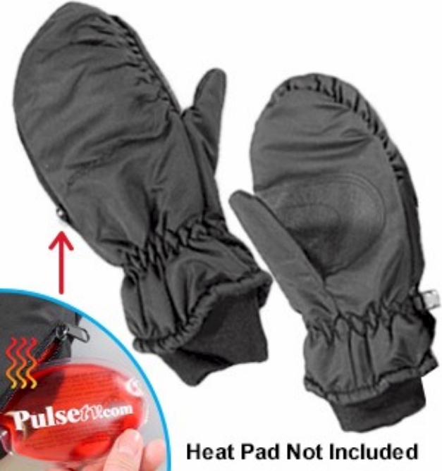 Picture 1 of Heat Pocket Mittens: Mens Large