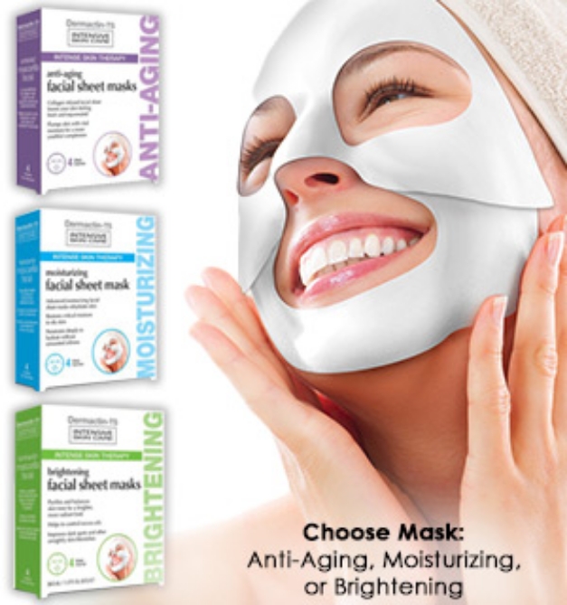 Picture 1 of Intensive Skin Care Facial Sheet Masks - 3 to choose from
