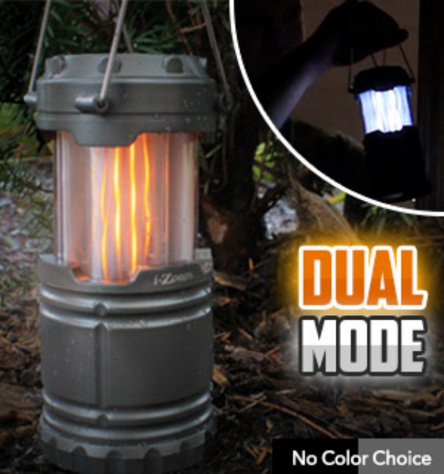 Picture 1 of Flickering Flame Dual Mode Collapsible Lantern