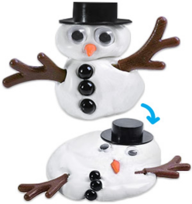 Picture 1 of Melting Putty Snowman Kit