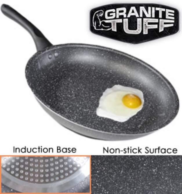 Picture 1 of Granite Tuff Non-Stick Fry Pan