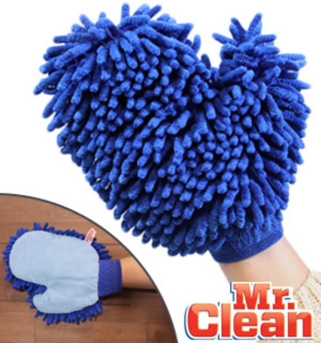 Picture 1 of Mr. Clean Microfiber Dusting and Cleaning Mitt