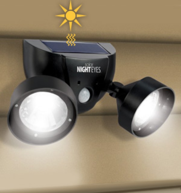Picture 1 of Solar Night Eyes Safety Lights with Alarm and Motion Sensor