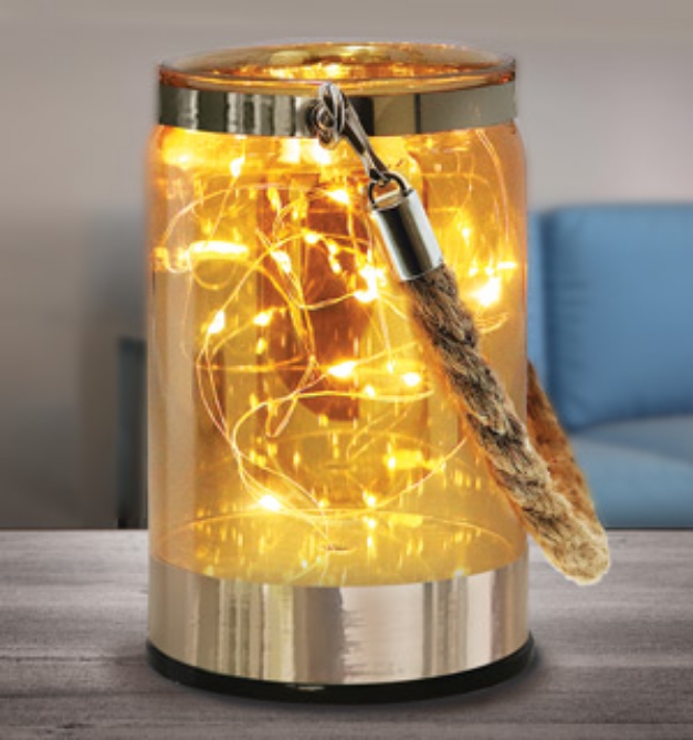 Picture 1 of Glass Jar Shimmer Accent Lights