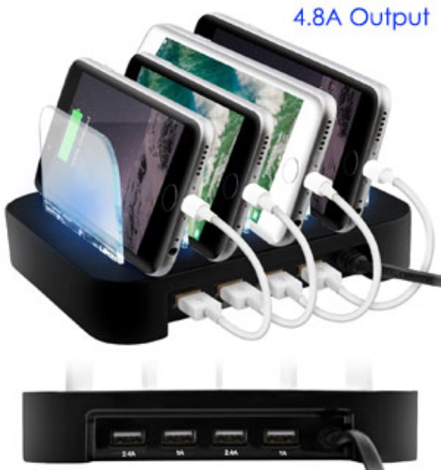 Picture 1 of 4 Port USB Charging Station
