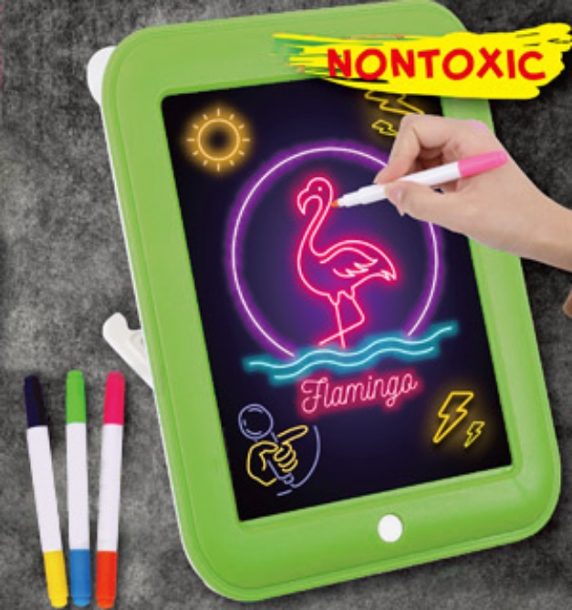 Picture 1 of Light-Up Neon Wonder Drawing Pad