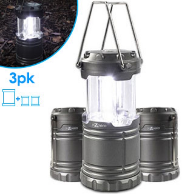 Picture 1 of 3PK Large & Mini Collapsible Lanterns