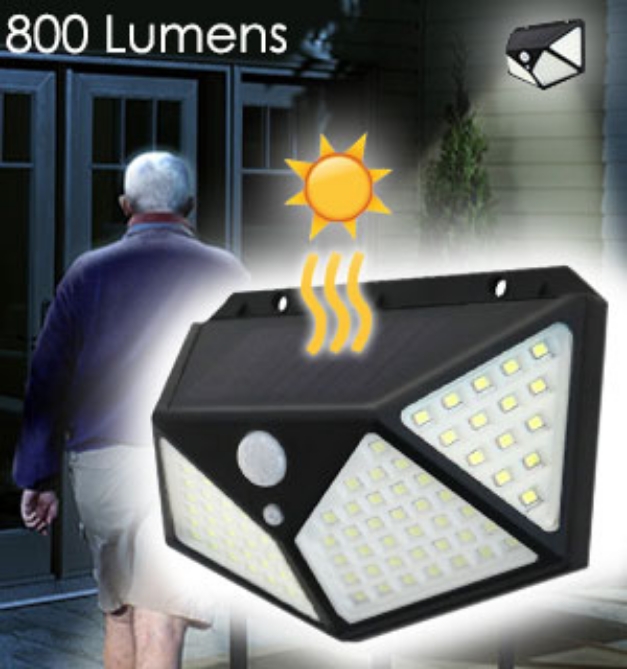Picture 1 of Solar Powered Quad Beam Security Light - 800 Lumens