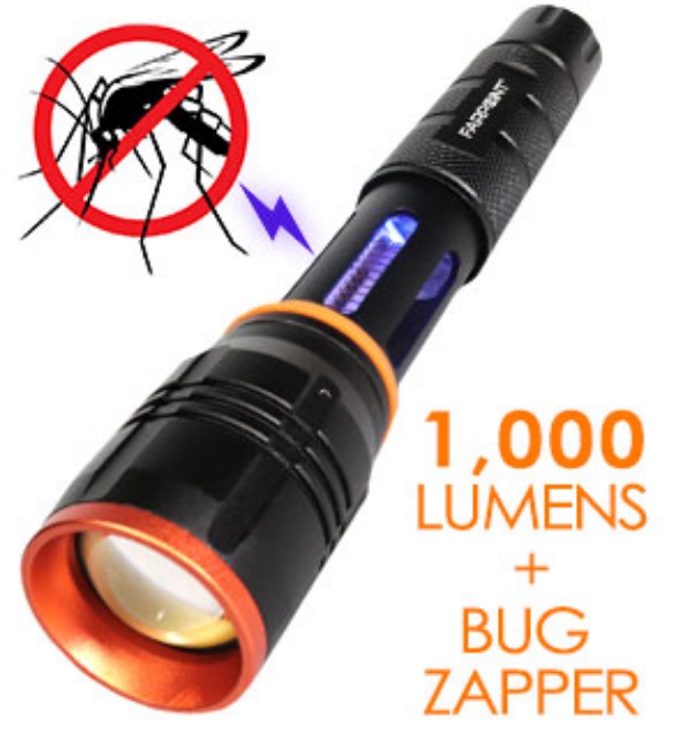 Picture 1 of Farpoint 1000 Lumen Rechargeable Flashlight with Bug Zapper