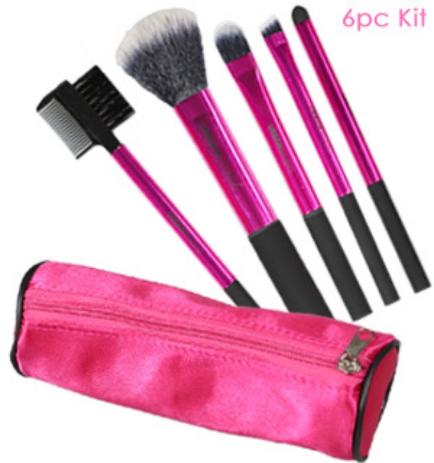 Picture 1 of 6pc Makeup and Brush Set
