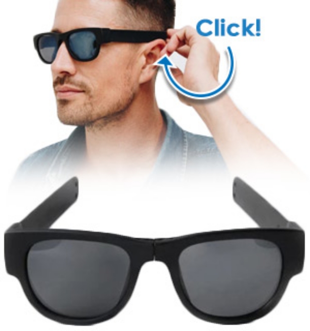 Picture 1 of SlapSee Foldable Sunglasses W/ 100% UV Protection