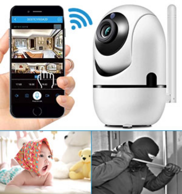 Picture 1 of 1080p Wifi Pan and Tilt Security Camera with Night Vision