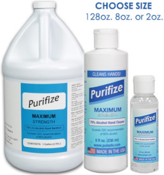 Picture 1 of Purifize Hand Sanitizer and Surface Cleaner - Made in the USA - Choose Your Size