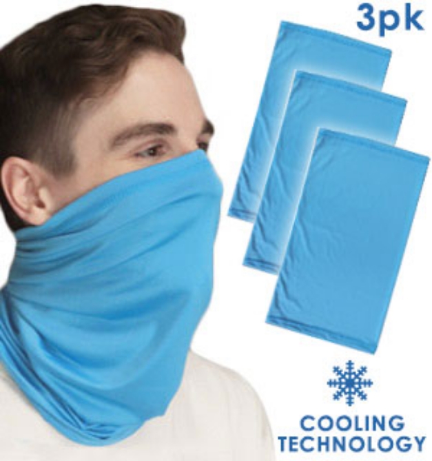 Picture 1 of The Chilly Wrap Stay-Cool Neck Gaiter - 3 Pack