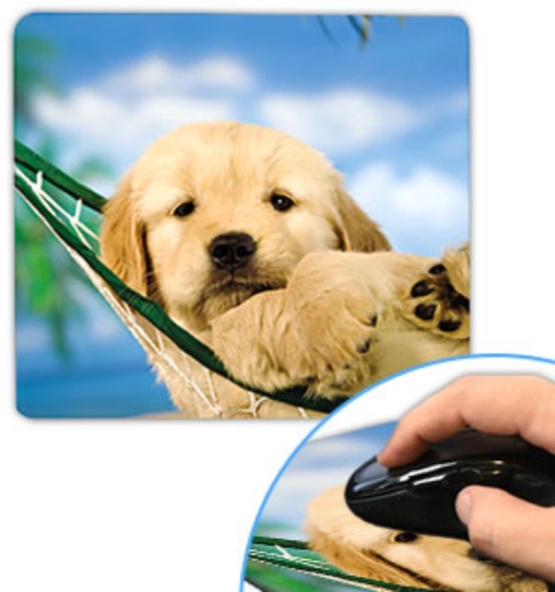 Picture 1 of Puppy in a Hammock Mouse Pad