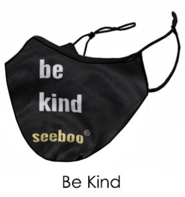 Picture 1 of Be Kind Face Mask - Reusable W/ Filter Pocket