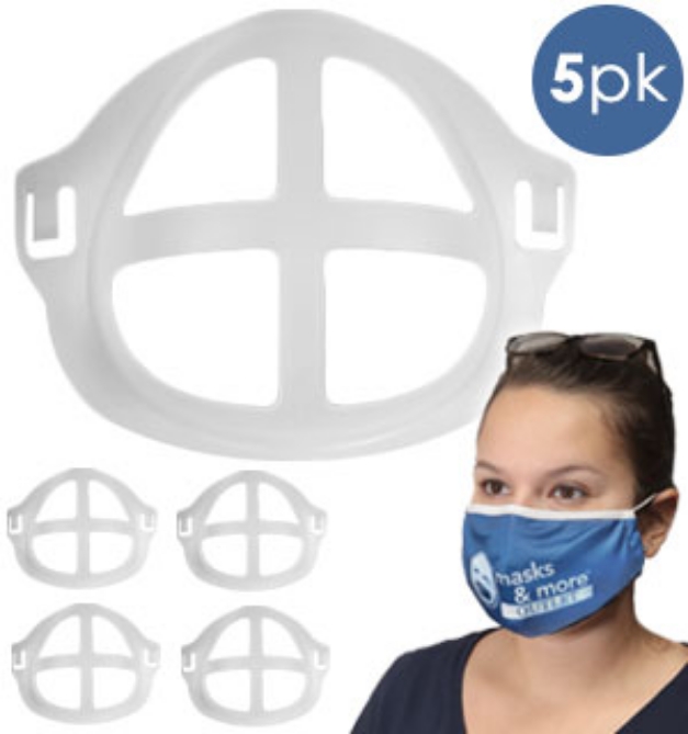 Picture 1 of 5pk of Reusable Face Brackets - For Comfortable Breathing