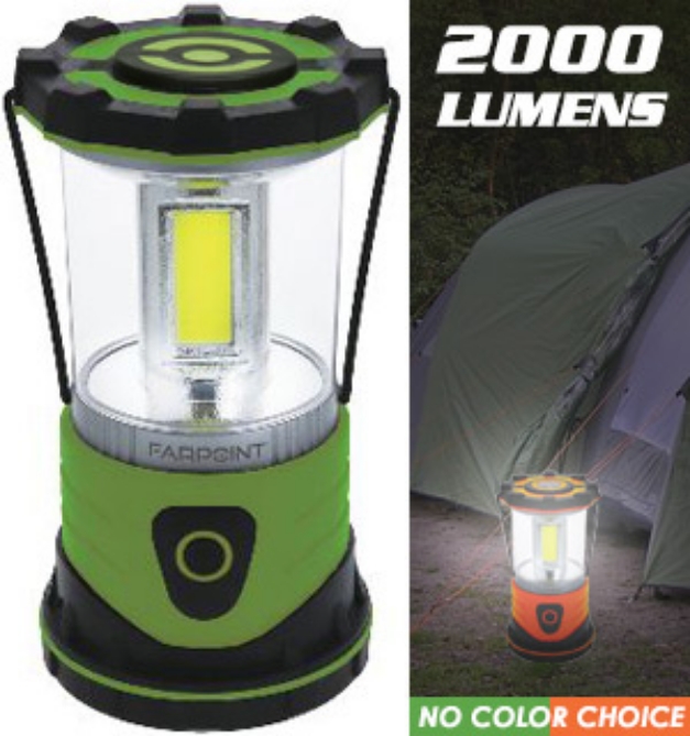 Picture 1 of 2000 Lumens COB Lantern - 4 Light Modes