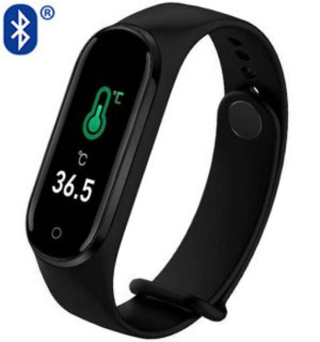 Picture 1 of Smart Bracelet Activity Tracker W/ Live Body Temperature Readings