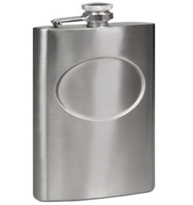 Picture 1 of Stainless Steel 8oz Flask