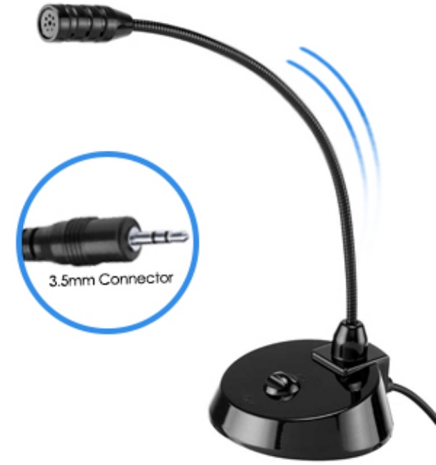 Picture 1 of Gooseneck Computer Microphone For Video Chat, Gaming, Streaming, And More