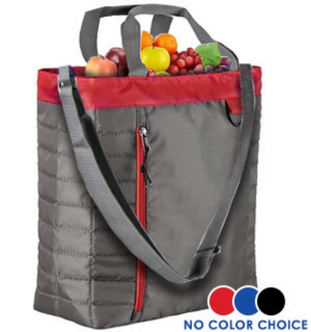 Picture 1 of Del Mar Large Quilted Cooler Bag With Thermal Insulation