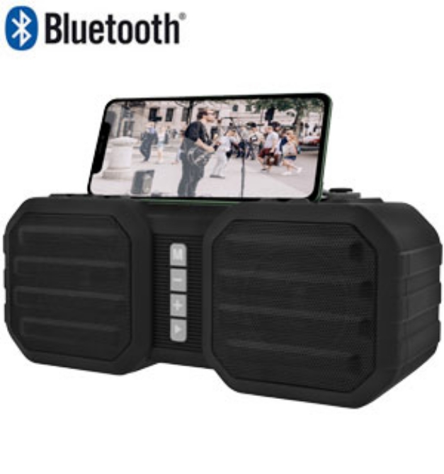 Picture 1 of The Ranger: Rugged Bluetooth Speaker with Phone Holder