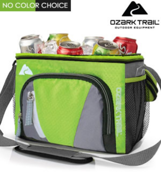 Picture 1 of 6-can Soft-sided Insulated Cooler Bag with Expandable Top by Ozark Trail
