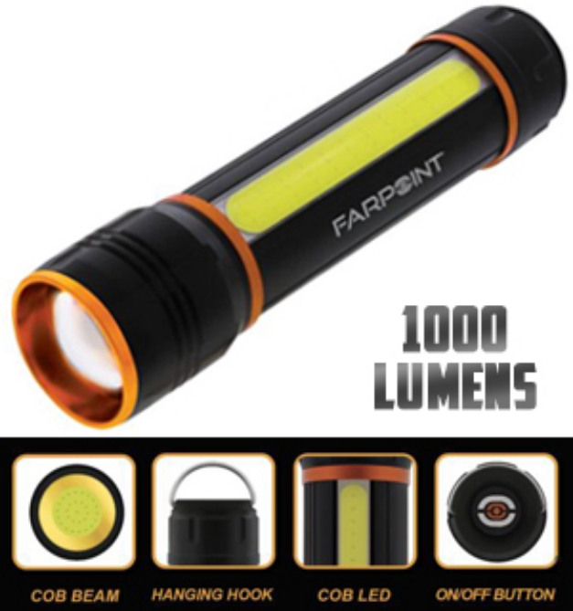 Picture 1 of Super Bright 1000 Lumen Flashlight/Lantern Combo - The ONLY Light You Need