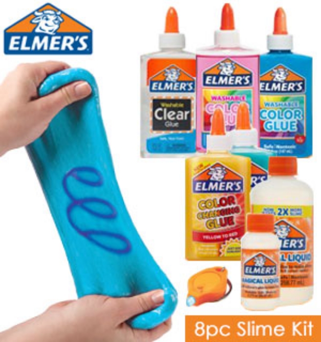 Picture 1 of 8pc Mega Slime DIY Kit By Elmer's - Fun, interactive and easy to make!
