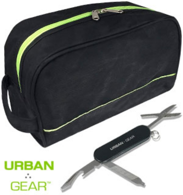 Picture 1 of Water Resistant Travel Toiletry Bag With Pocket Multi-Tool