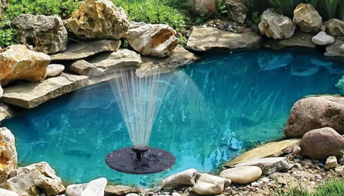 Picture 2 of Fast Fountain: The Instant Solar-Powered Water Fountain for Birdbaths, Pools, and More