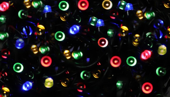 Picture 2 of Multi-color 100LED Solar Strings Lights