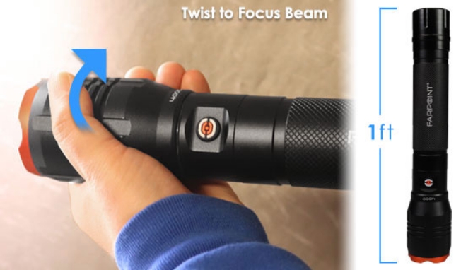 Picture 2 of 5000 Lumen Rechargeable Flashlight with Power Bank