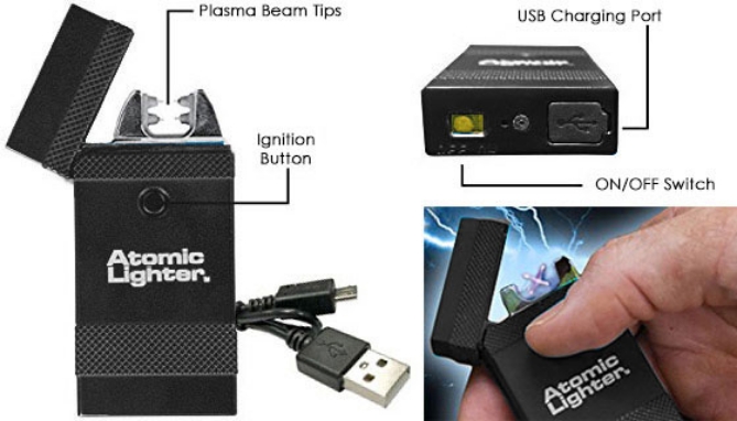 Picture 3 of The Atomic Lighter: Rechargeable, Fuel-Free Lightning Lighter